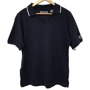 Rock Point Shell Corporate Apparel Top Ladies Medium Black Golf Polo Shirt RP501
